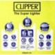 Briquet Clipper grand translucide x4
