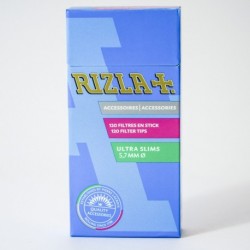 Boite 120 filtres Rizla+ slim stick