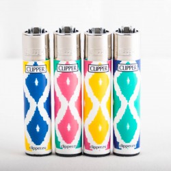 Briquet Clipper grand Ikat x4