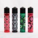 Briquet Clipper mini Flower x4