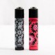 Briquet Clipper mini Flower x4