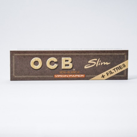 Ocb Slim Virgin Rolling Papers + Tips