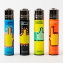 Clipper Feuerzeug Groß Finger x4