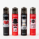 Clipper Feuerzeug Groß Pixel Stil x4