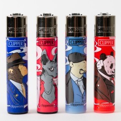 Clipper Gangster Lighters x4