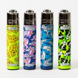 Briquet Clipper mini Animal Print x4