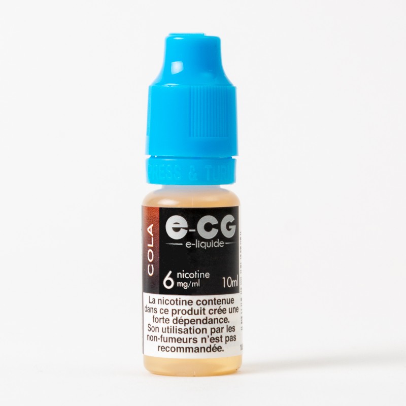 E-liquide E-CG Goût Cola 30ml Taux de nicotine 3 mg/ml