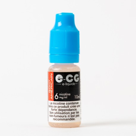 E-liquide E-CG goût américain 10 ml