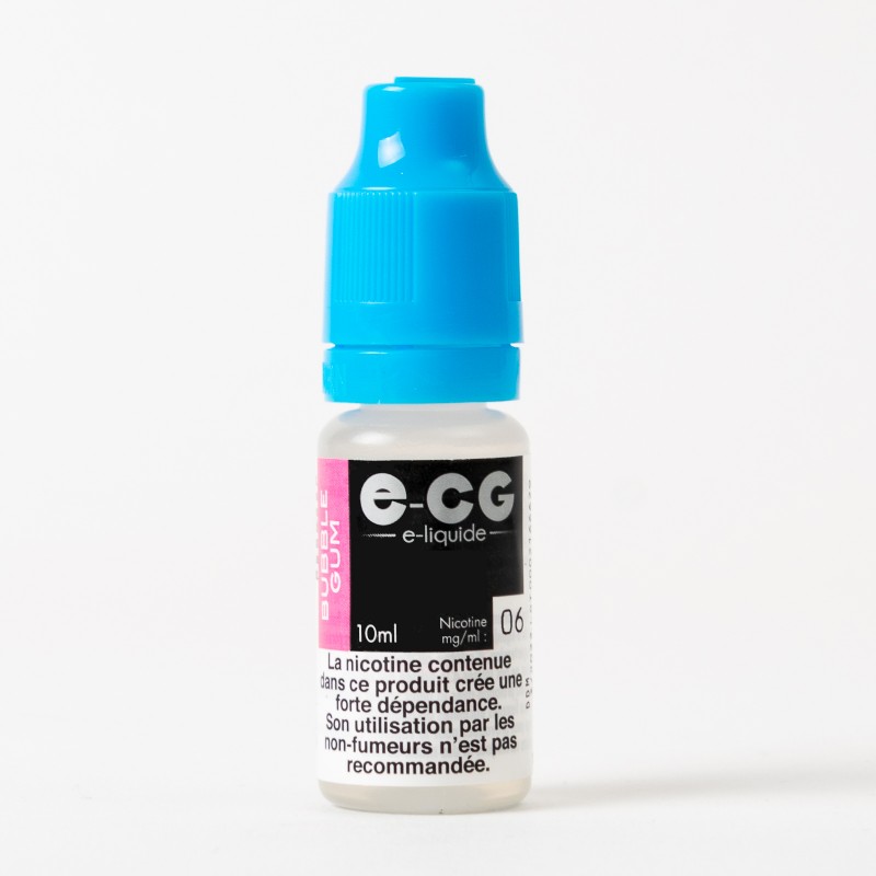 10 flacons E-CG e-liquide bubble gum 11mg. – La Havane Nîmes