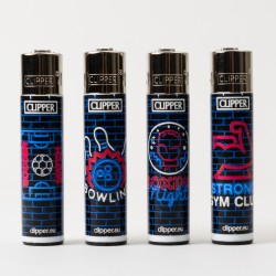 Clipper Neon Hobbies Feuerzeug groß x4