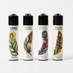 Clipper Feathers Lighters x4