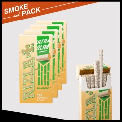 Boîte 120 filtres sticks Rizla+ Bamboo