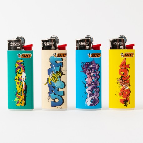 Briquet Bic mini Graffiti x4