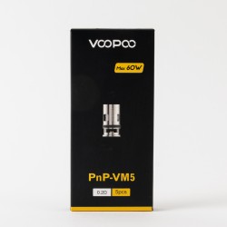 Boîte 5 résistances PnP VM5 0.2 Ohm Voopoo