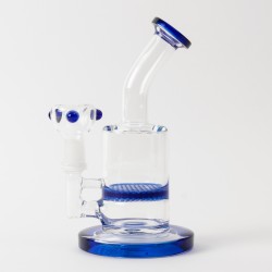 Bong en verre bleu