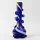 Bong en verre bleu 26 cm
