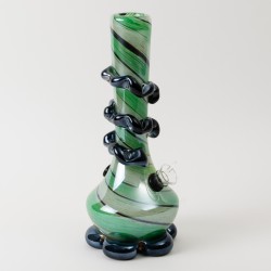 Bong en verre vert 26 cm