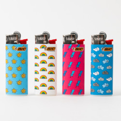 Briquet Bic mini météo x4