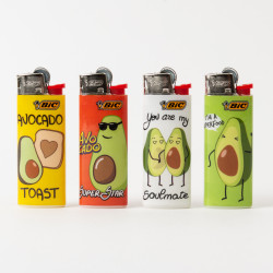 Briquet Bic mini girafe x4