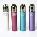 Briquet Clipper mini crystal x4