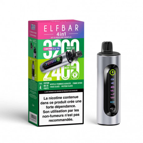 Puff Elfbar 4 en 1 Mix de fruits
