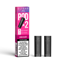 Lot 2 pods Elfbar 4 en 1 cerise glacée