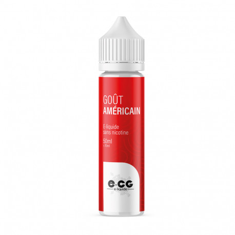 E-liquide E-CG goût américain 50 ml